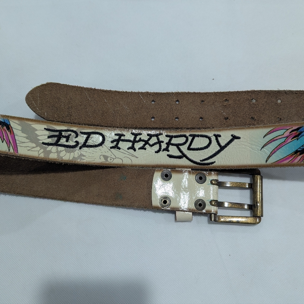 Vintage Y2K Ed Hardy Christian Audigier Belt - Picture 3 of 4
